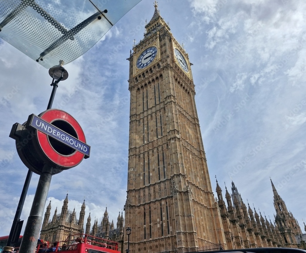 The great clock at westminster